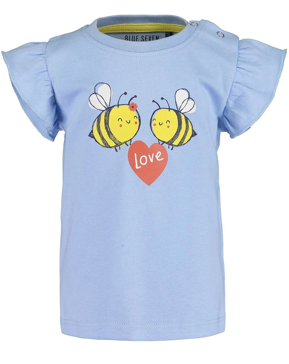 T-Shirt LOVE BEE in hellblau