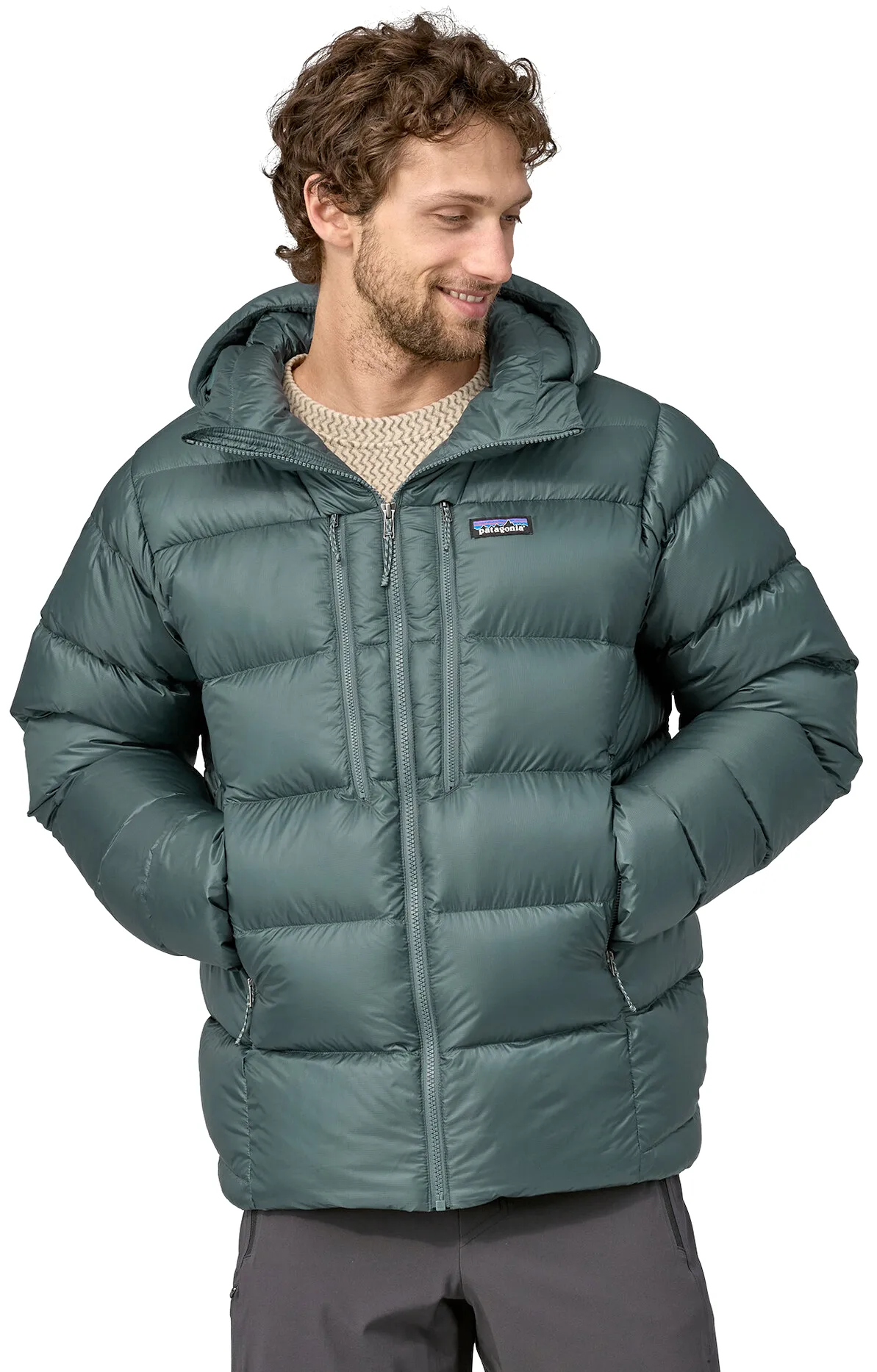 Patagonia M's Fitz Roy Down Hoody Nouveau Green
