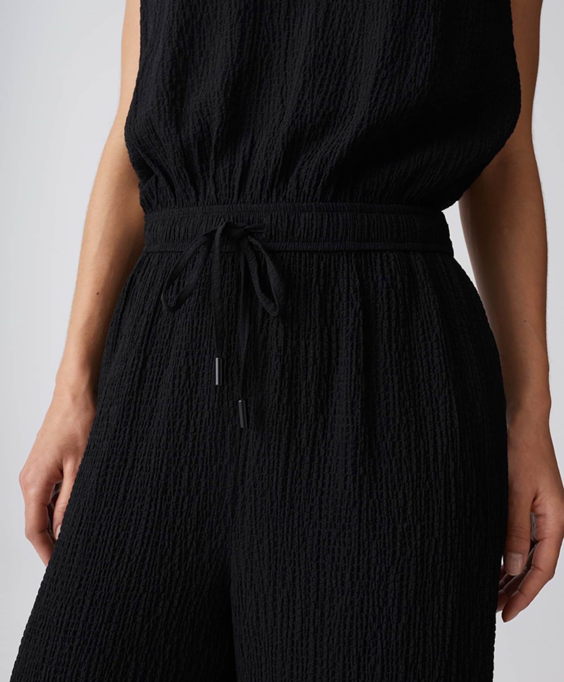 OPUS Mylara dames jumpsuit zwart