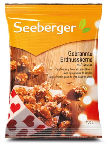 Seeberger Gebrannte Erdnusskerne mit Sesam