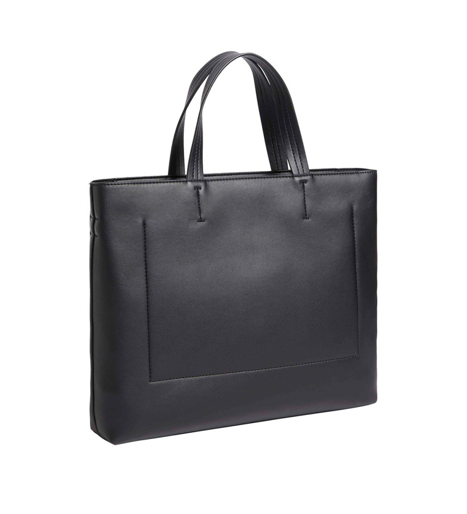 Bolsa tote Calvin Klein Jeans Sculpted Mini Slim, tamanho 26, preta
