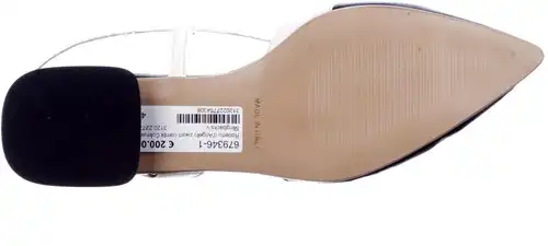 Roberto d'Angelo zwart combi Colmar - maat 44 slingback zwart - maat 44 Calandschoen