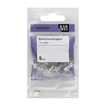 KARWEI kastplankdrager transparant 5 mm (10 stuks)