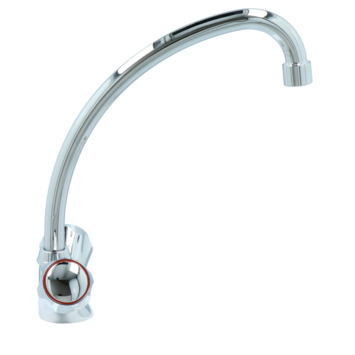 Handson Keukenkraan Thomas 2-knops Chroom met uitloop 235mm