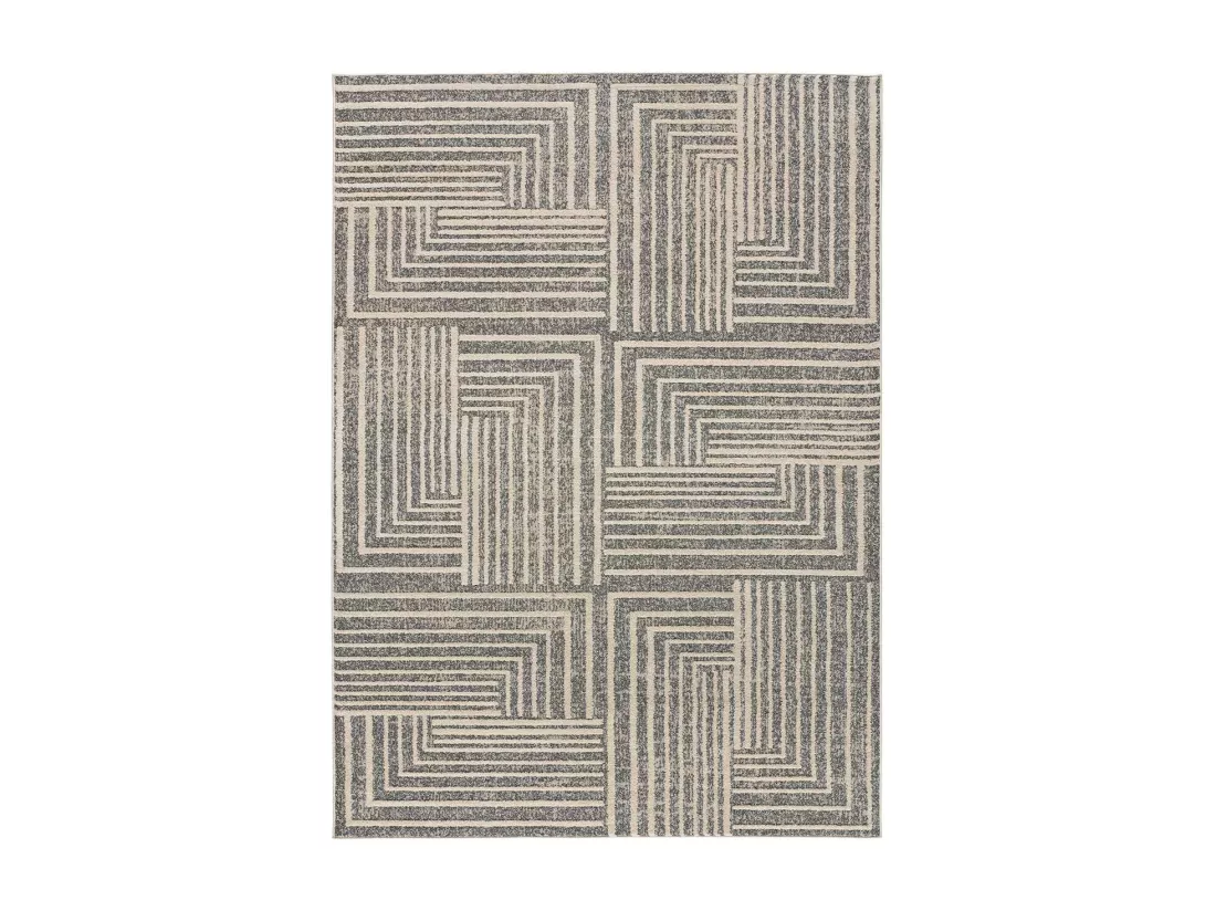Tapis intérieur - géométrique - gris - 160 x 230 cm - PAULA