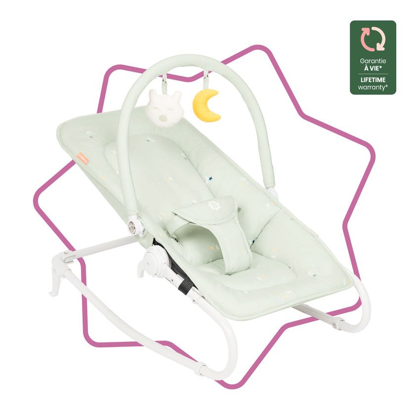 Transat pliable Lichen - Ecru