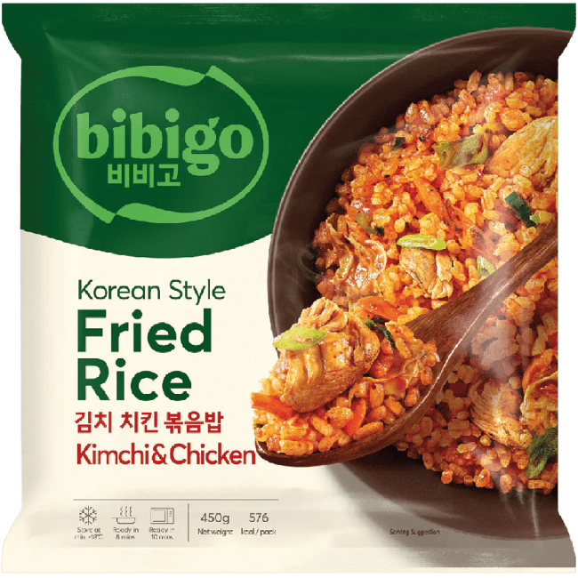CJ Bibigo Bevroren Gebakken Rijst met Kimchi en Kip 450g
