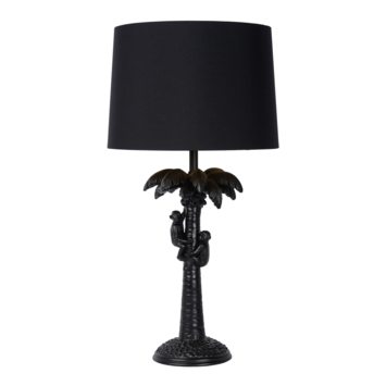 Lucide EXTRAVAGANZA COCONUT tafellamp Ø 30,5 cm Zwart