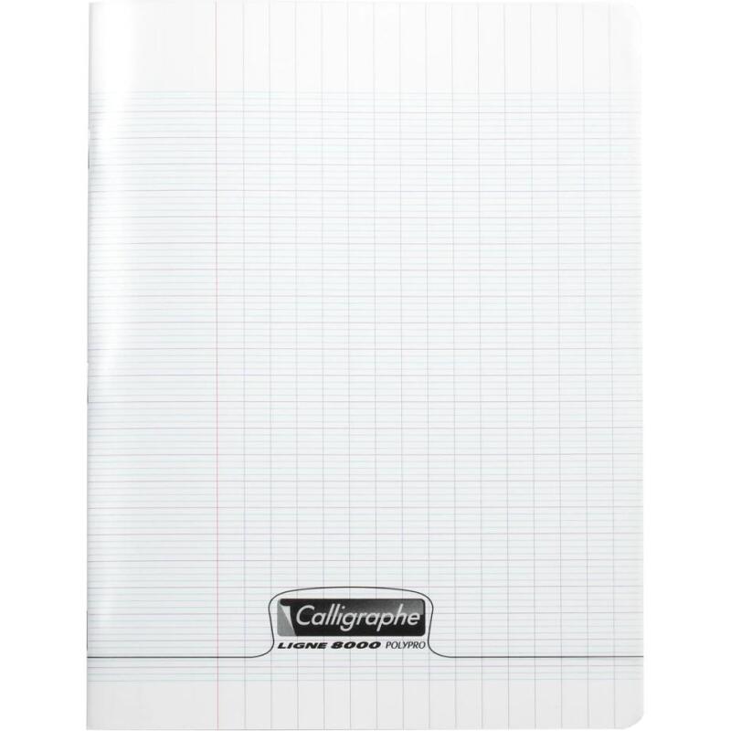 Cahier piqué 8000 POLYPRO 17x22 cm 96 pages grands carreaux 90 g