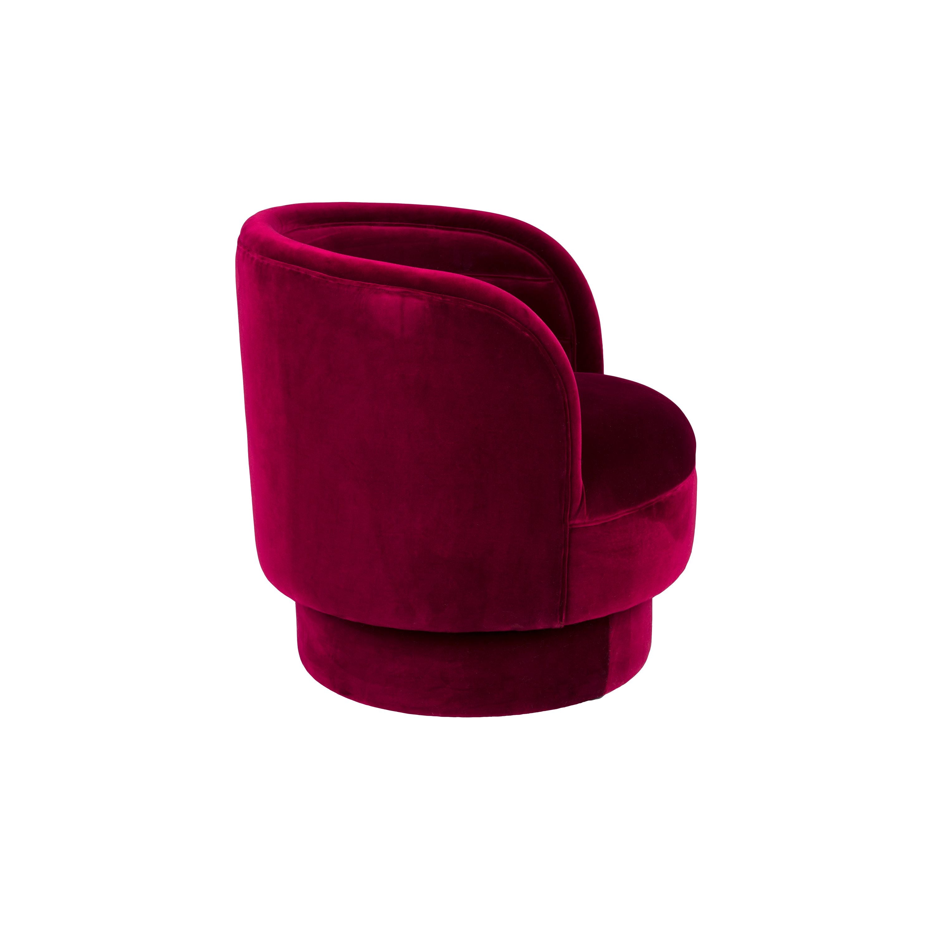 Dutchbone Dorothy Fauteuil Velvet Rood