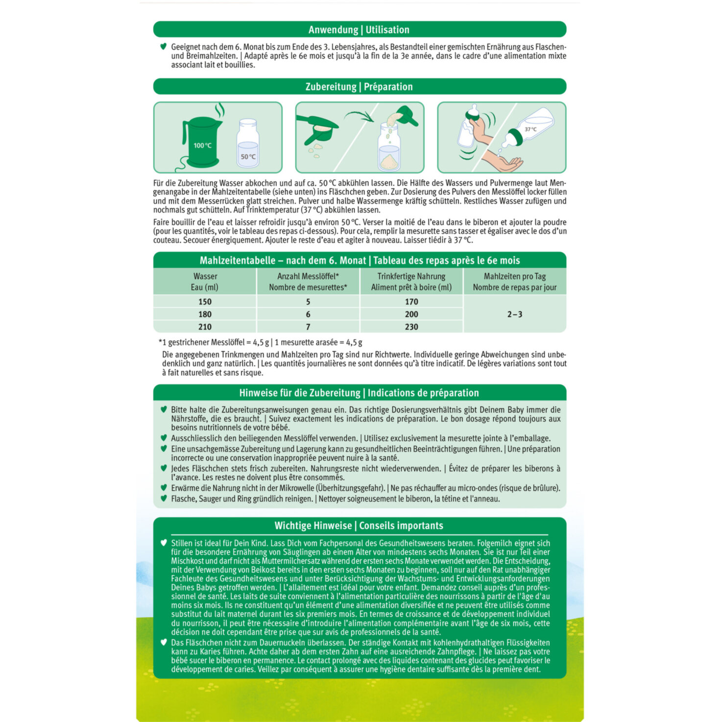 Holle Bio-Folgemilch 2 Ziegenmilch 6+ Monate
