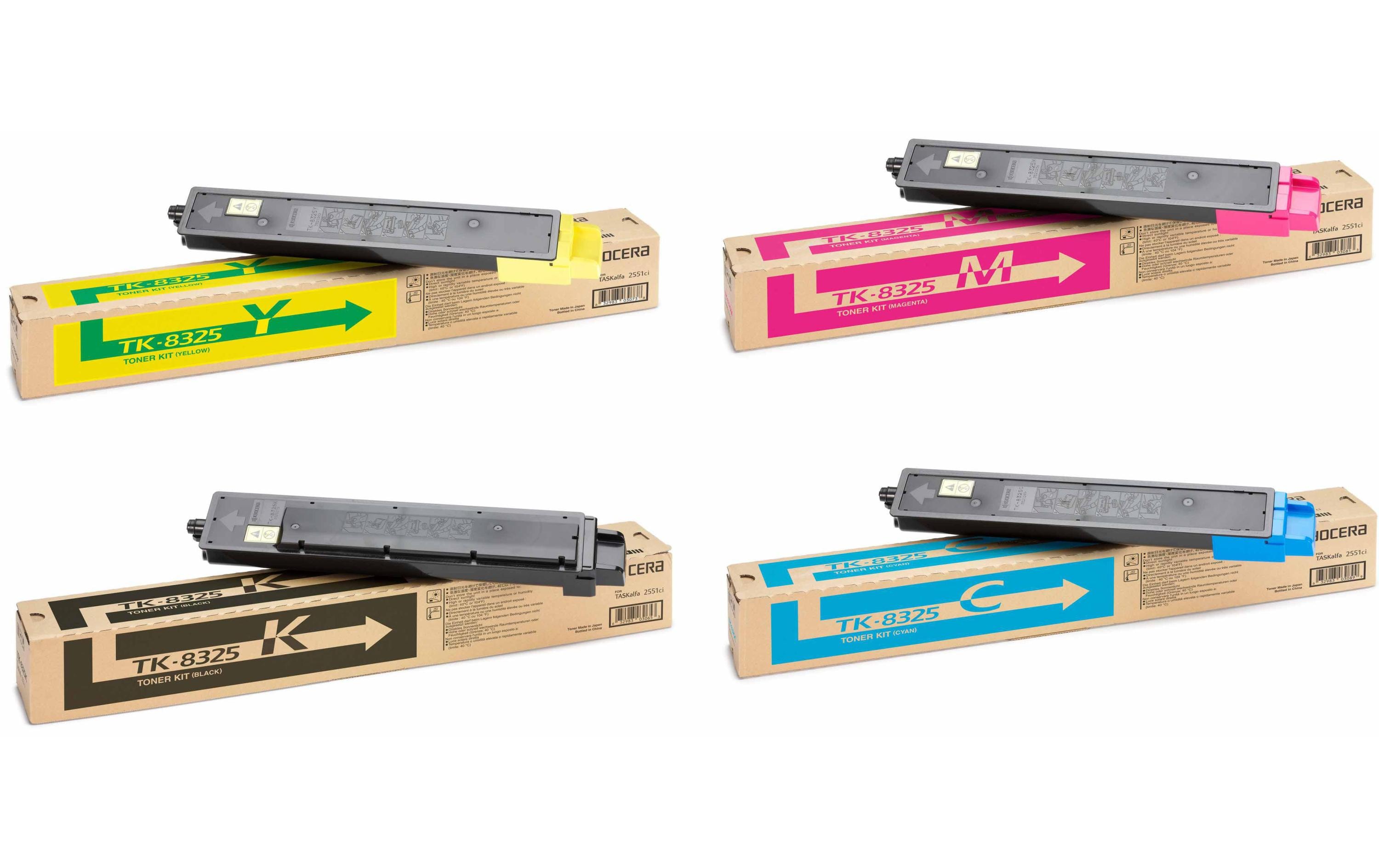 Toner TK-8325 KIT Black/Cyan/Magenta/Yellow<br>Tonerset: Black, Cyan, Magenta, Yellow
