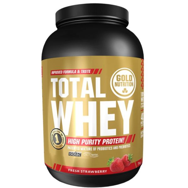 Gold Nutrition Total Whey 1Kg Morango