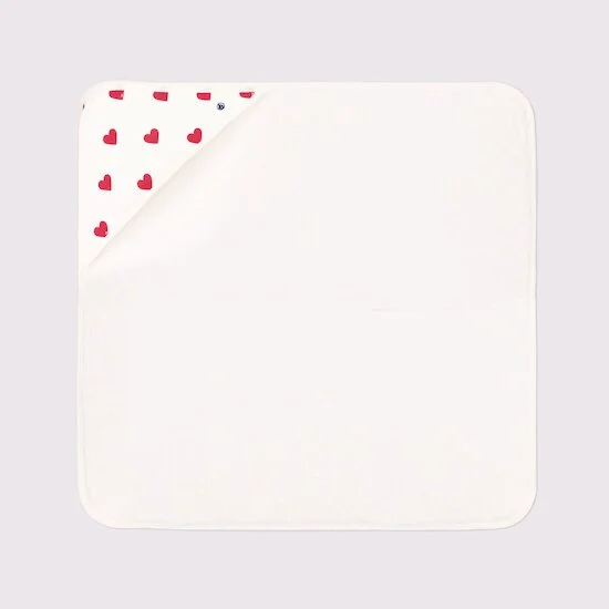 Carré de bain en coton   Marshmallow        de               Petit Bateau