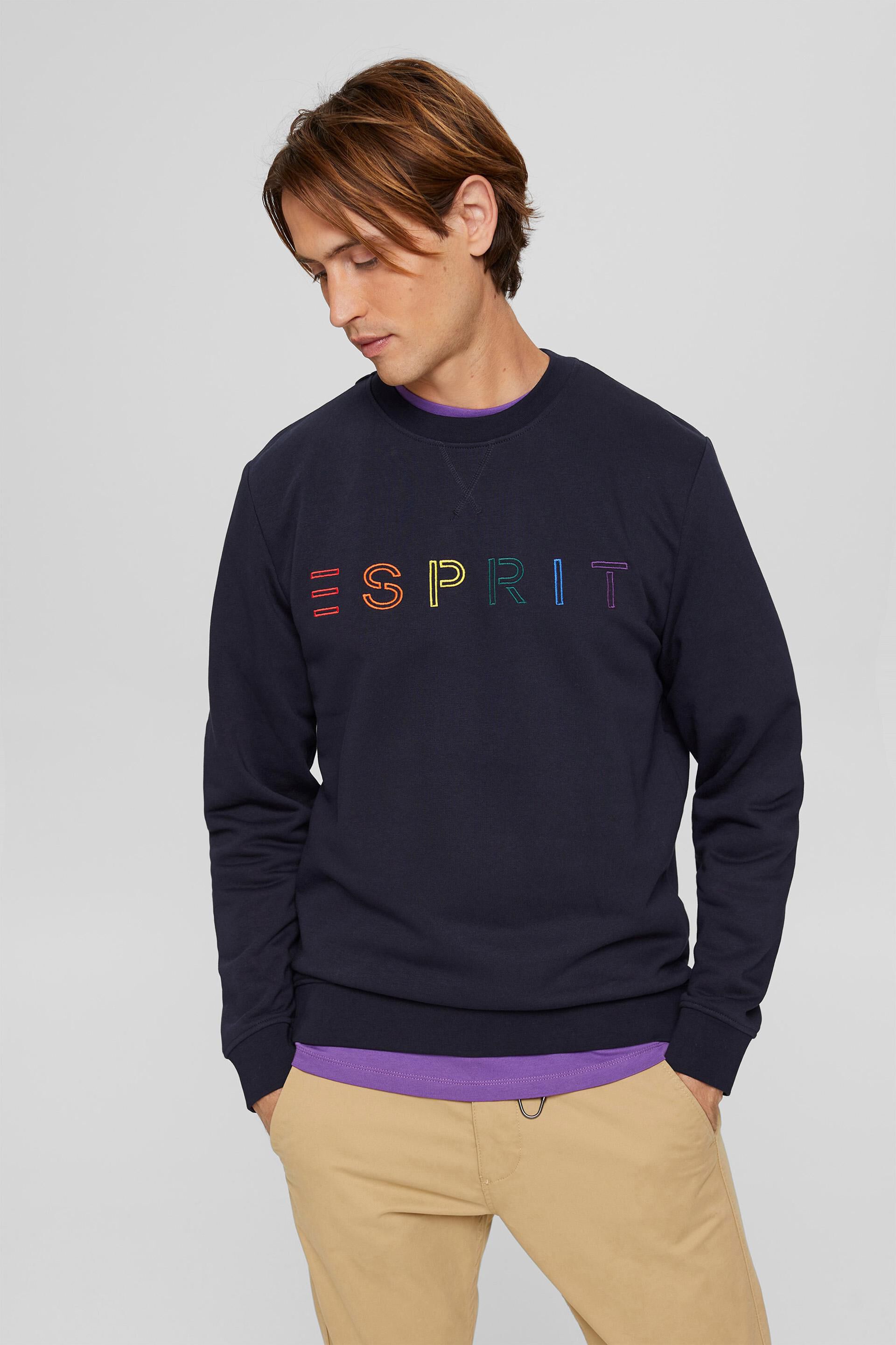 En matière recyclée : le sweat-shirt à logo brodé