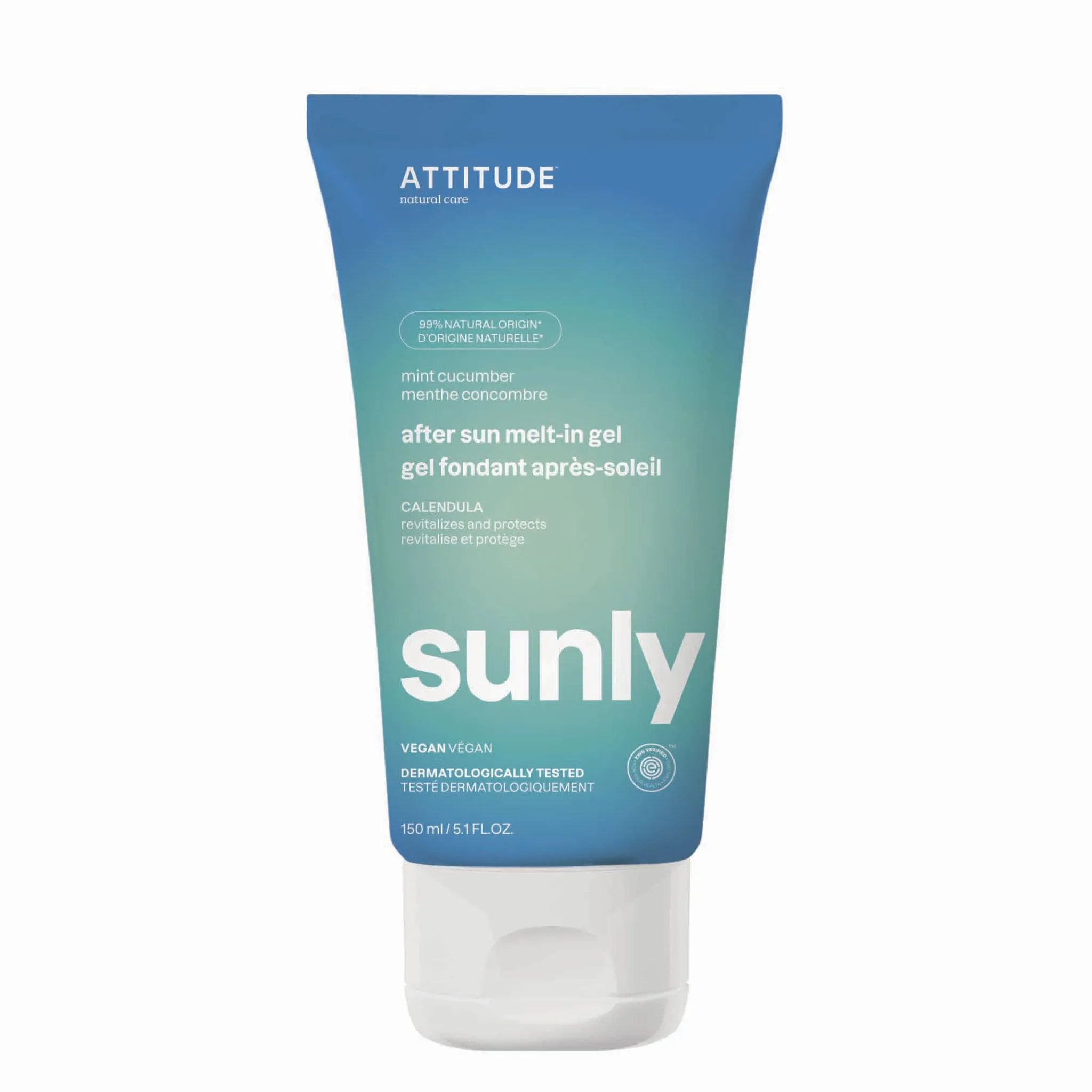 Attitude Sunly Gel Fondant Après-Soleil - Menthe & Concombre