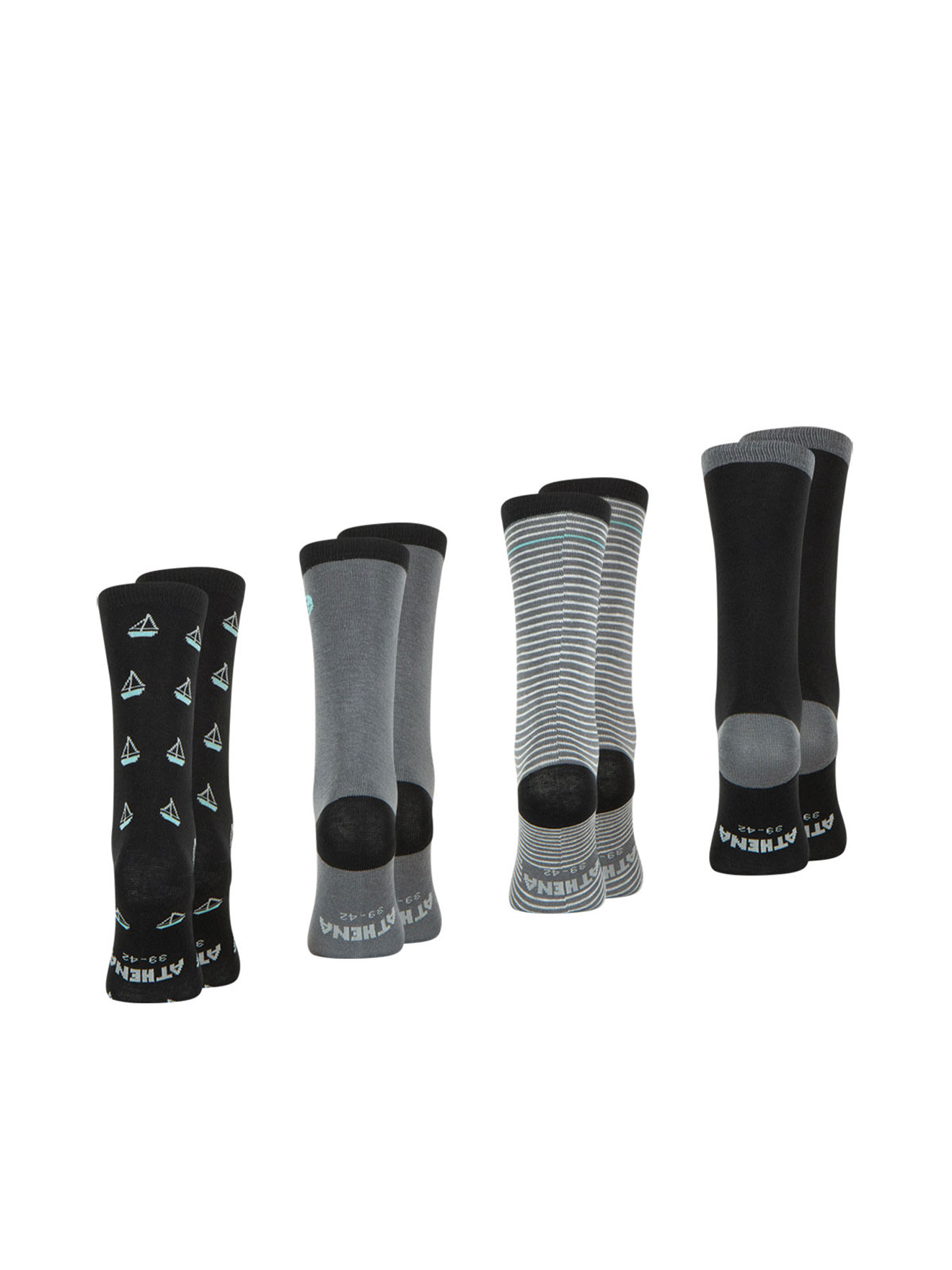 Lot 4 paires de mi-chaussettes Ecopack