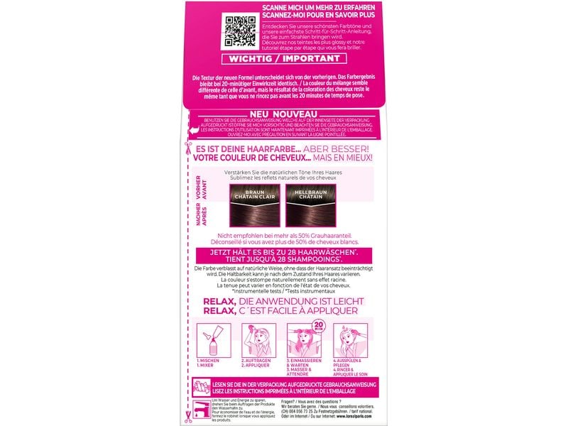 L'Oréal Paris Casting Crème Gloss 415 Kühle Kastanie Semi-Permanente Haarfarbe