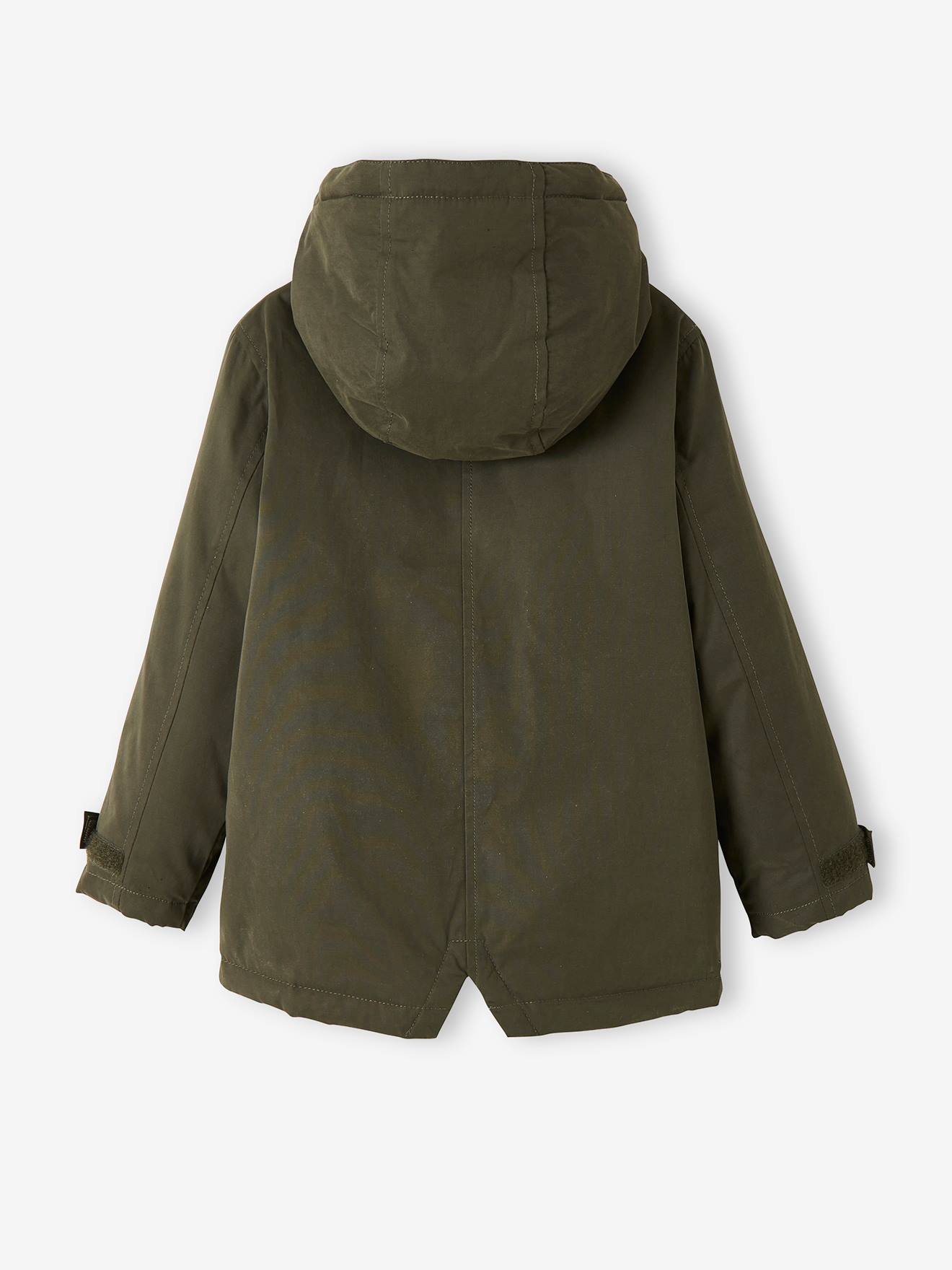 Parka 3 em 1 com jaqueta removível, infantil, azul escuro