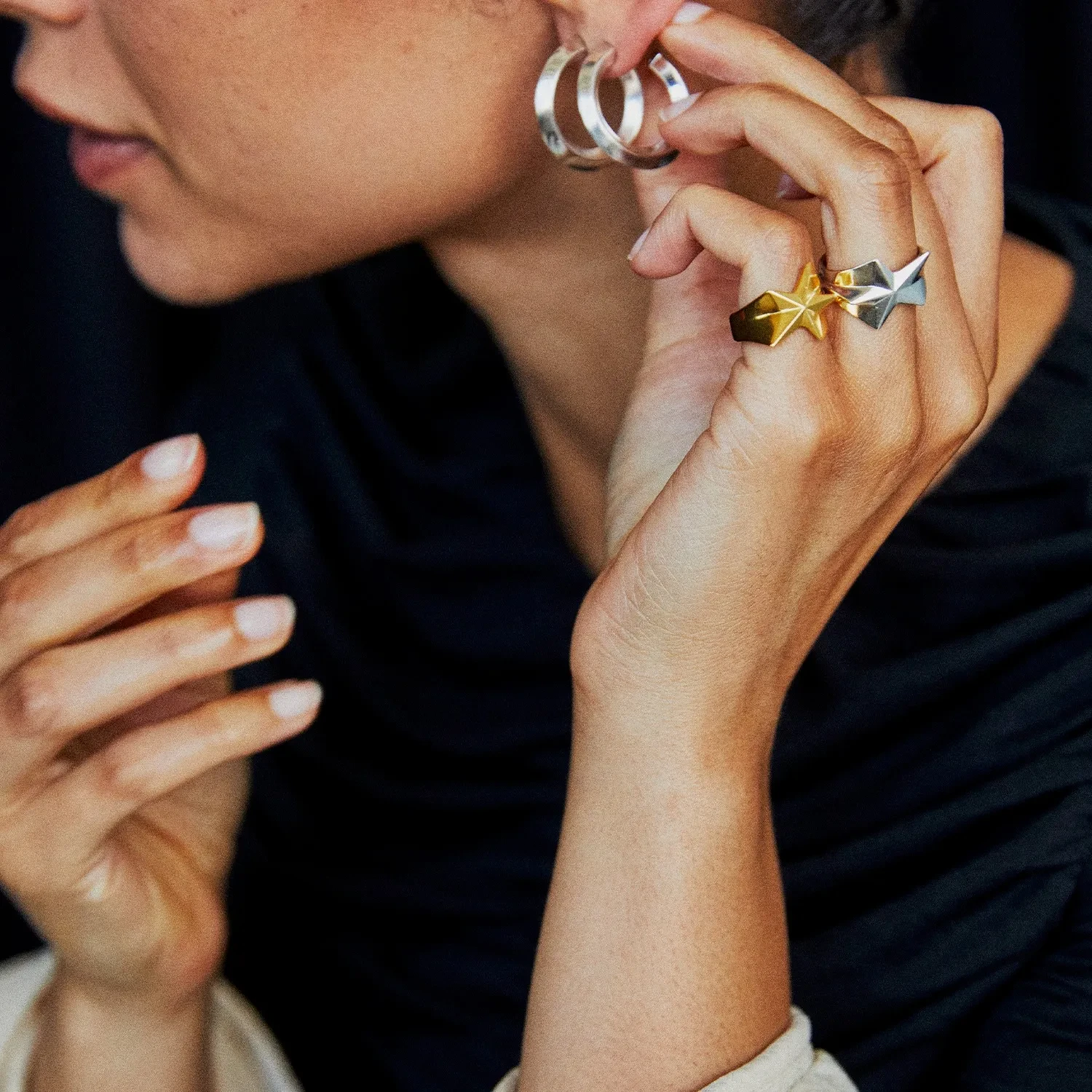 Jane Kønig Star Magic Ring 18 kt. Forgyldt Sølv SMR-AW24-G
