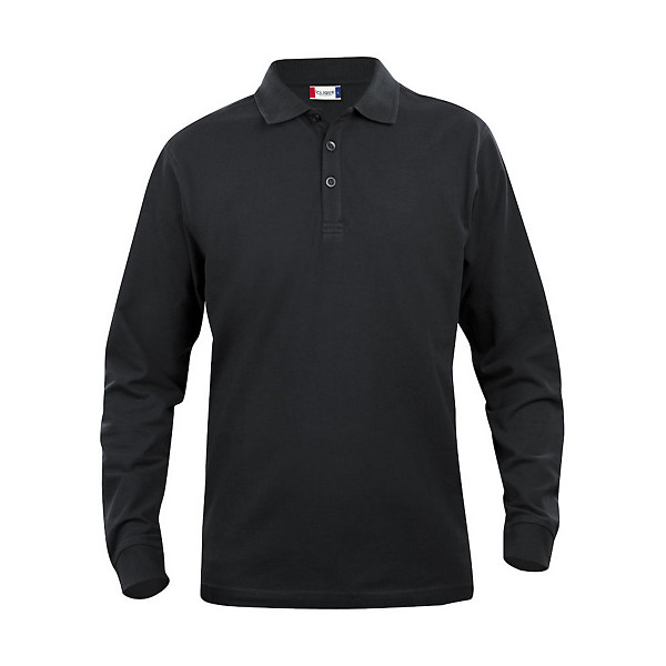 CLIQUE Polo ML Homme Noir M