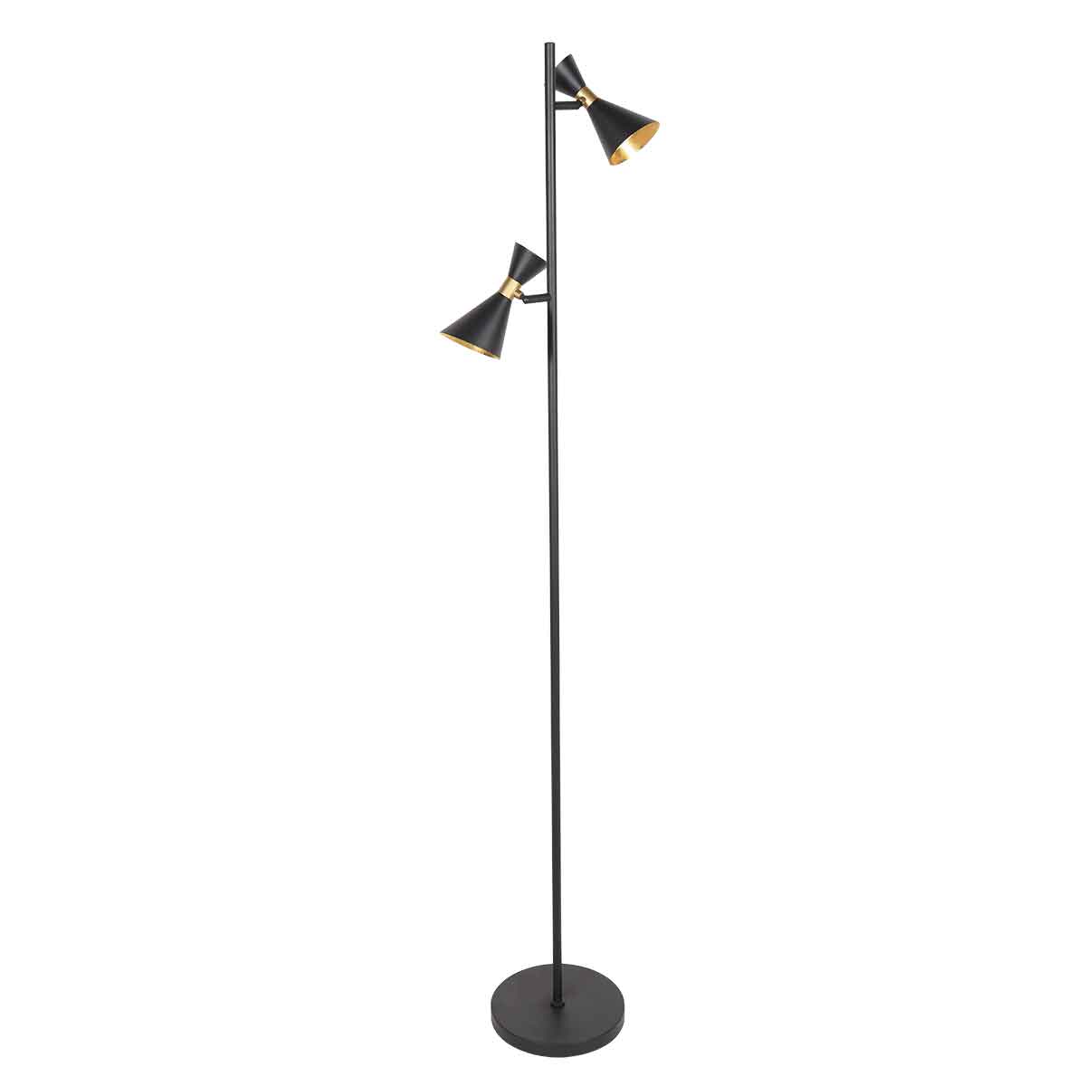 Anne Lighting - vloerlamp - Preto - zwart - metaal - Ã 23cm - GU10 -