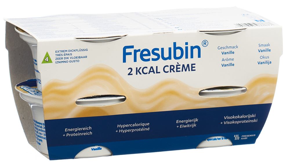 Fresubin 2 kcal Crème<br>4 × 125 g, Emulsion zum Einnehmen, Vanille