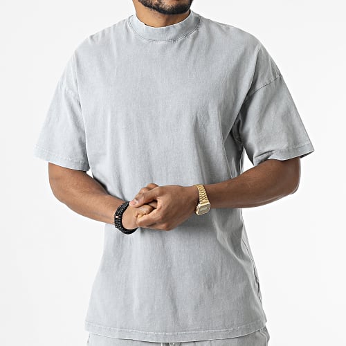 Ensemble Tee Shirt Et Short Jogging LL635 Gris