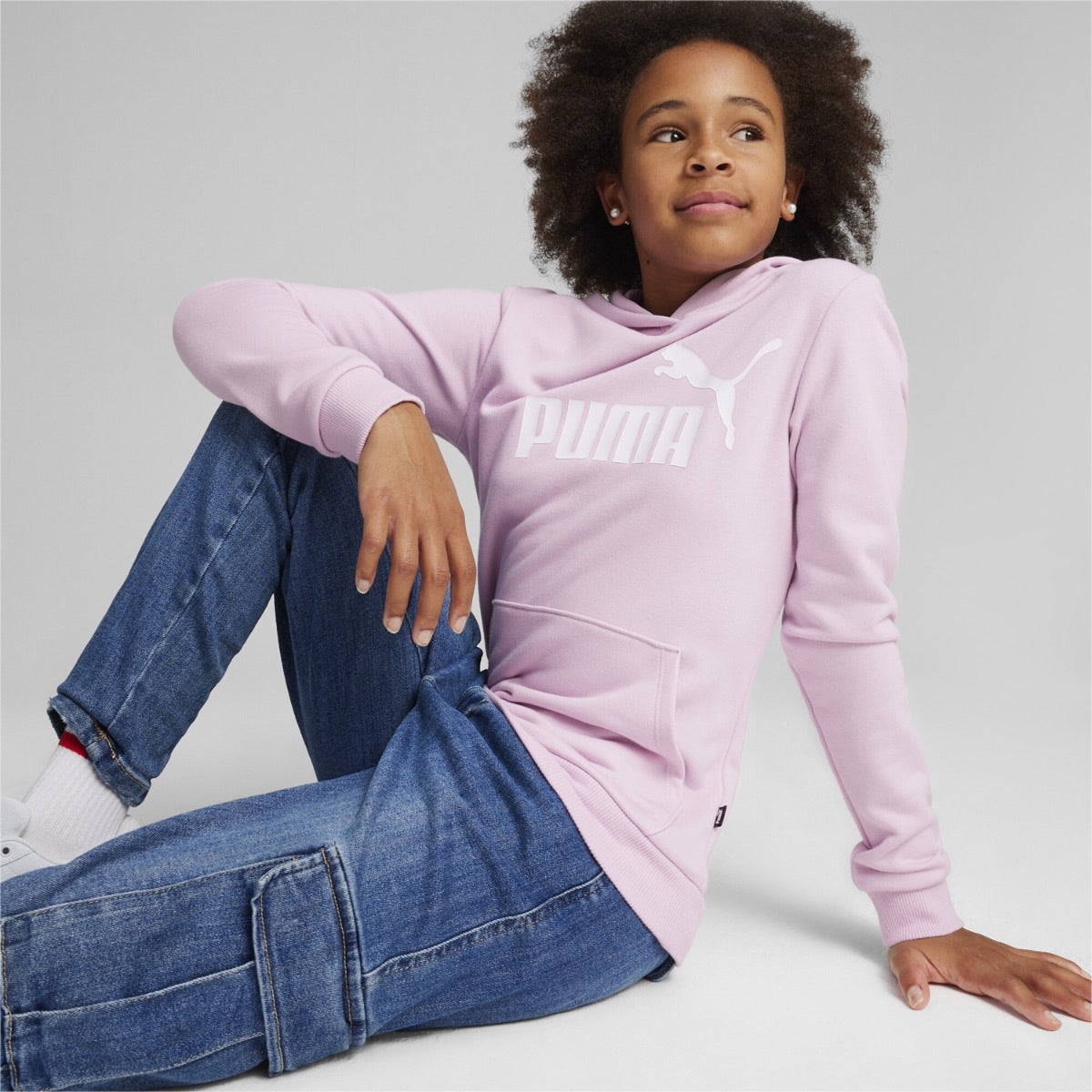 PUMA  Essentials Logo Hoodie Kids