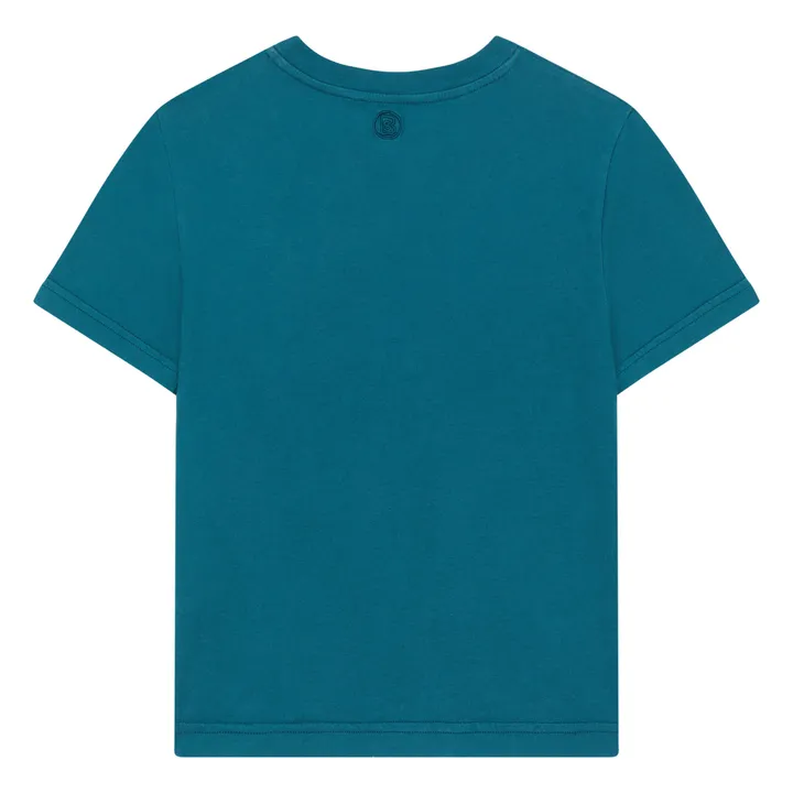 SMALLABLE BASICS T-Shirt Garçon Manches Courtes Coton Bio | Vert canard