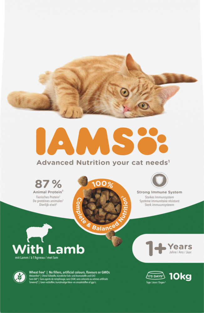 IAMS Adult - Kattenvoer - 10 Kilogram - lam