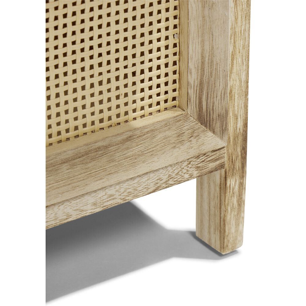 Meuble d'appoint Salomé 3 panières bois et métal 26xH63x30cm