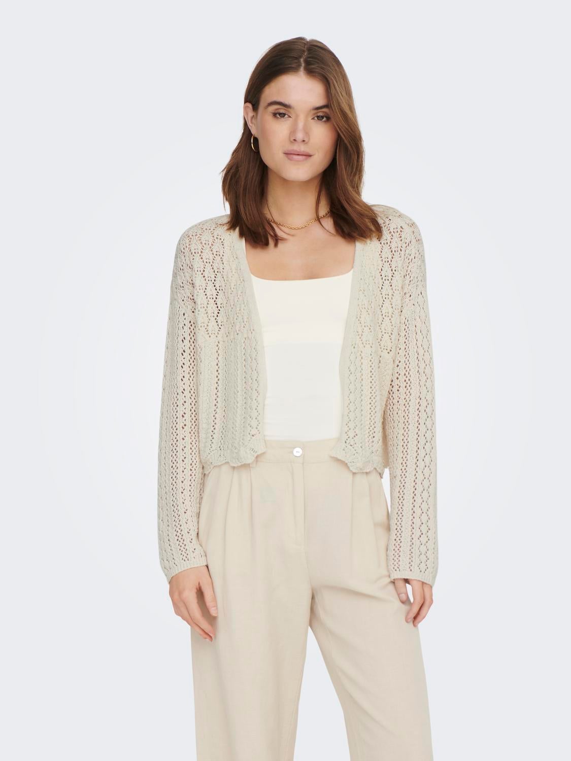 ONLNOLA Strickjacke Cloud Dancer