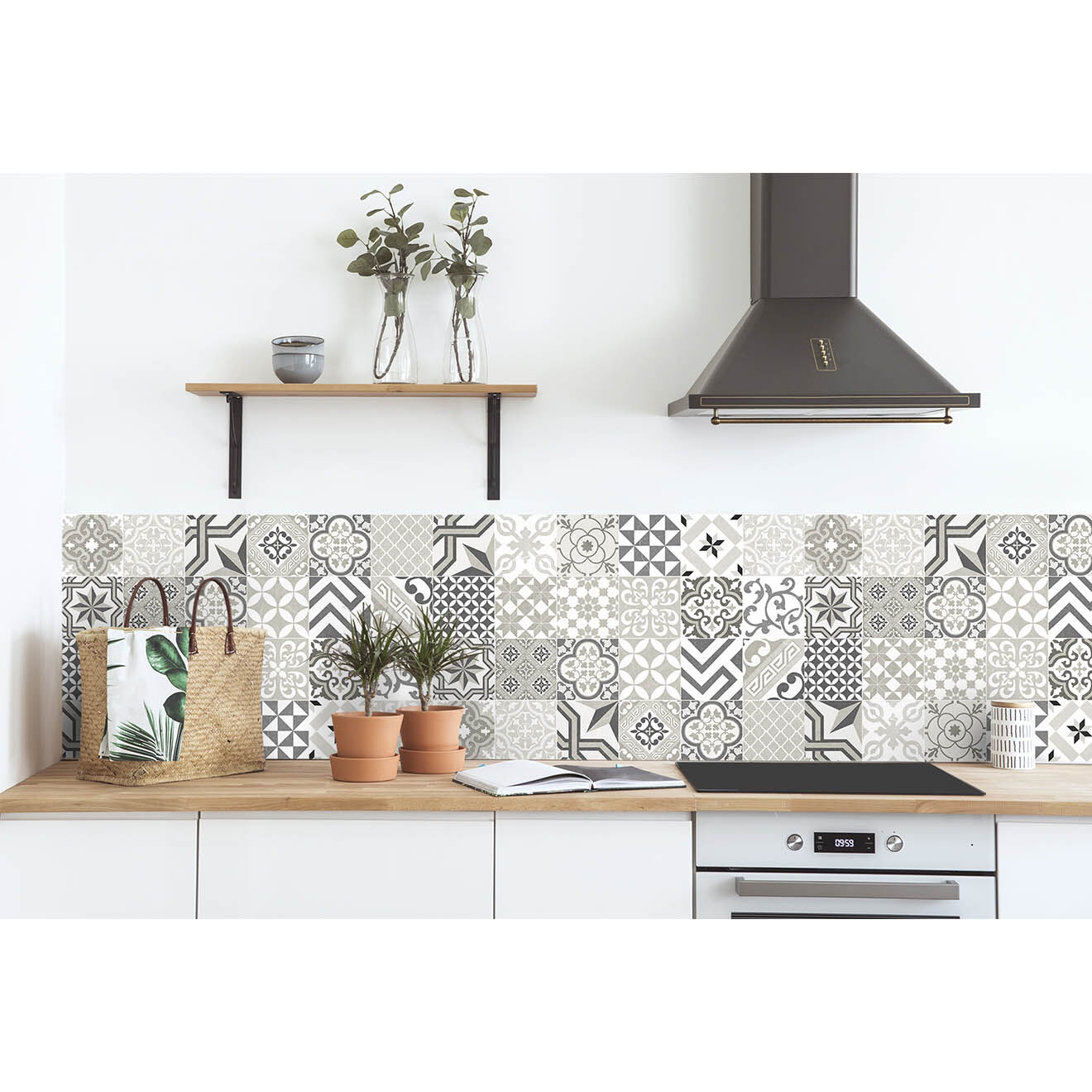 Floorart 24 Stickers mosaïque Provenza 6 multicolores - 10x10 cm