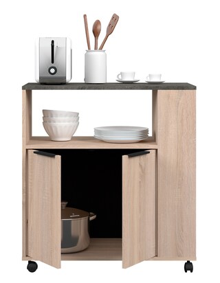 Parisot Küchenbuffet Fumay3, 3teilig Eiche Dekor/ Beton Optik