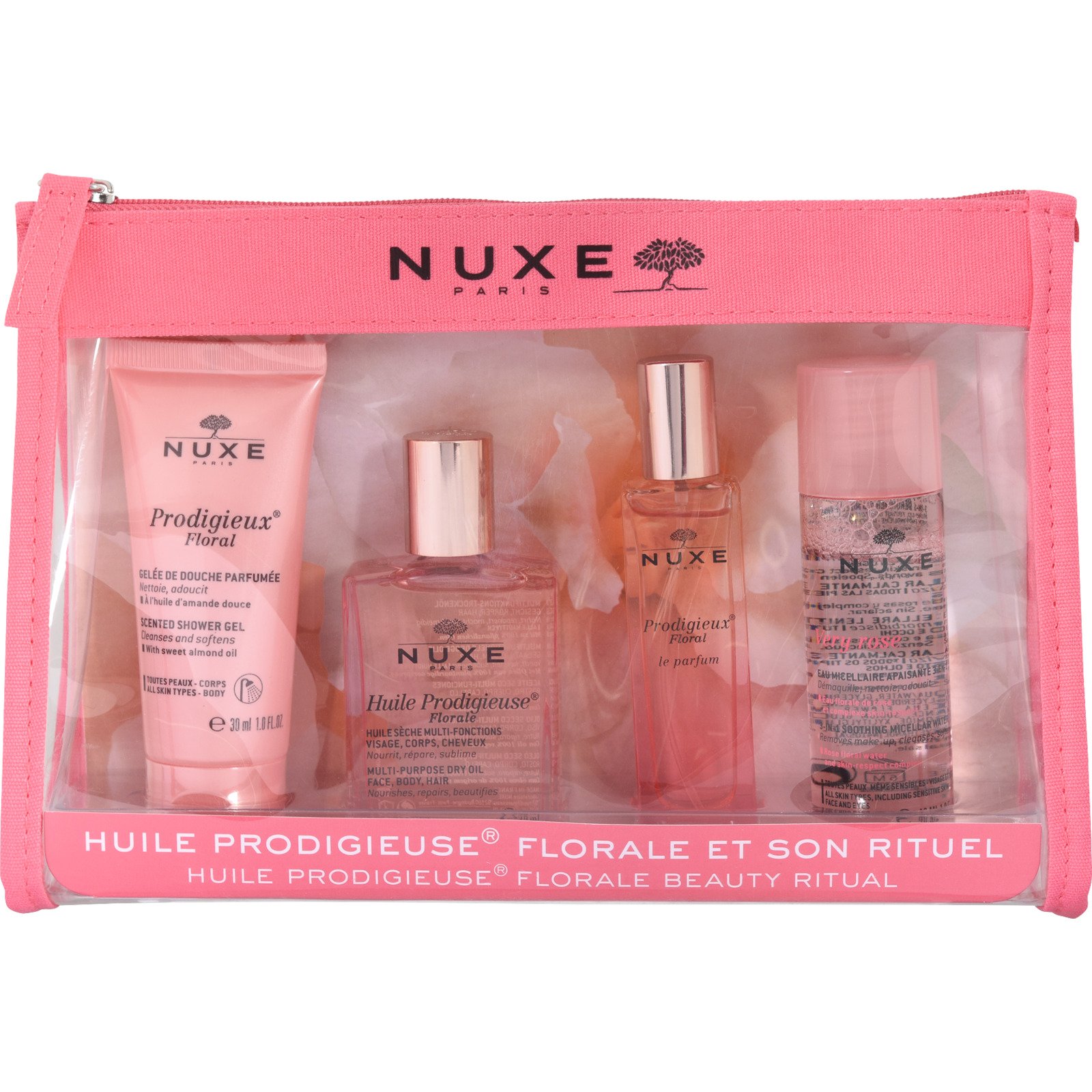 Nuxe Huile Prodigieuse Florale Pflegeset, 4-teilig