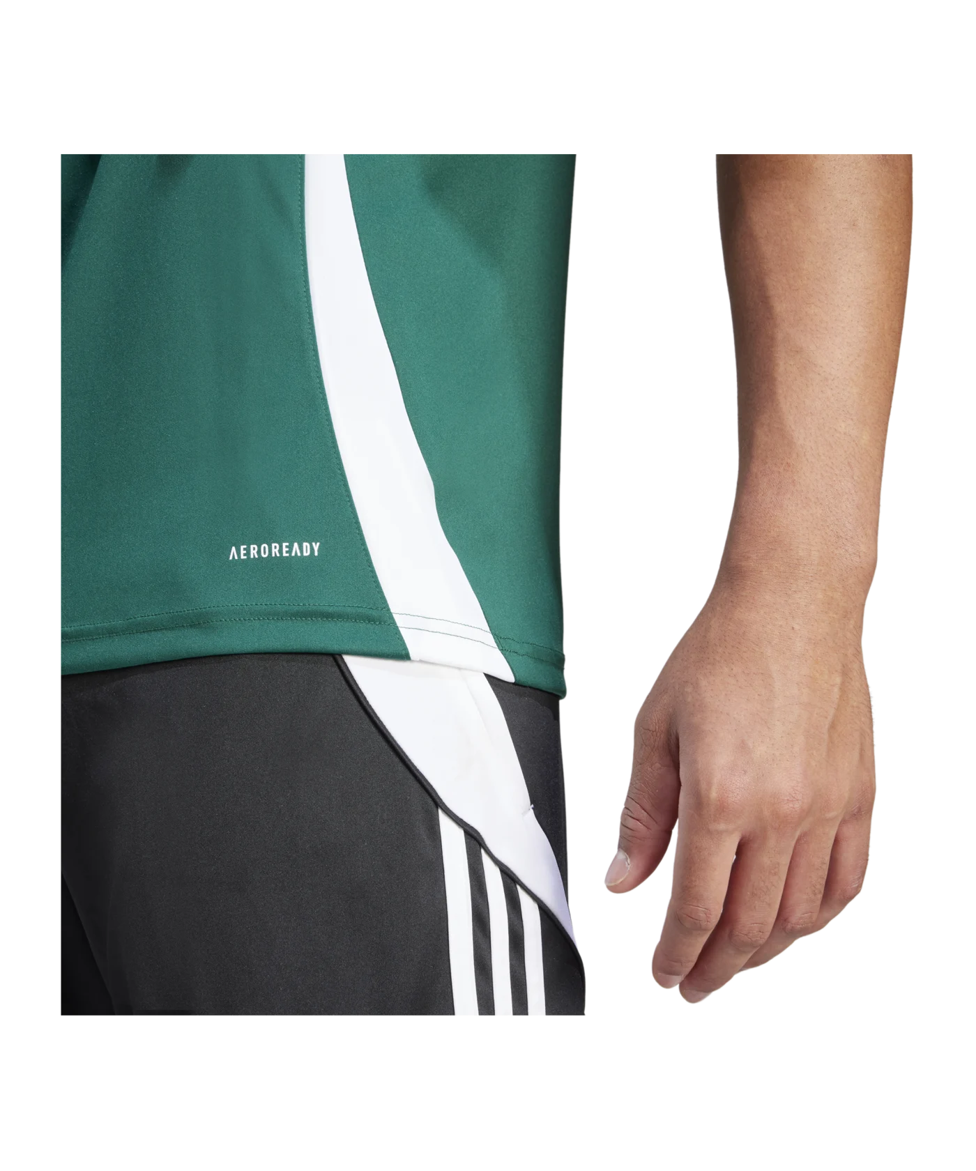 adidas Tiro 24 Trikot Dunkelgrün Weiss