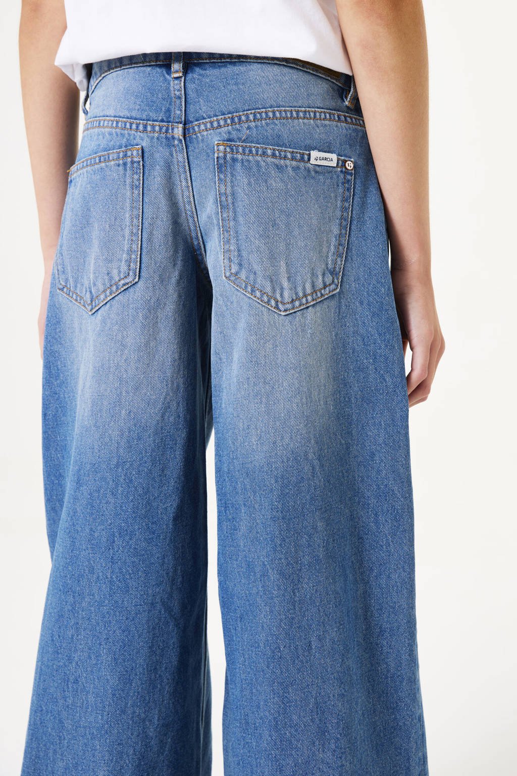 Garcia low waist loose fit jeans medium blue denim