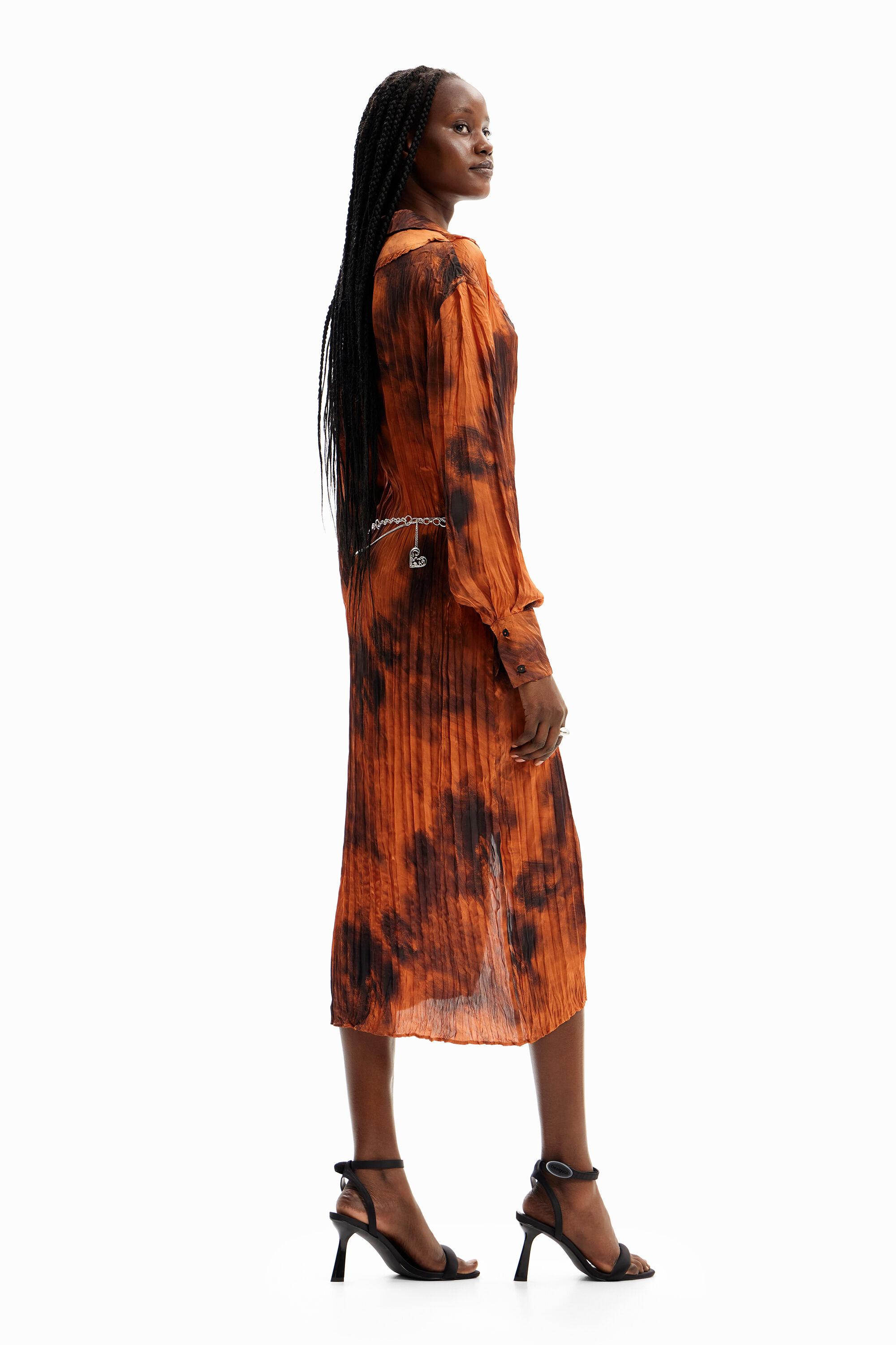 Vestido midi camisero
