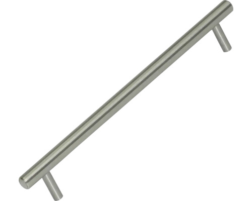Geborstelde roestvrijstalen handgreep, gatafstand 128 mm, afmetingen (L x B x H): 168/12/35 mm