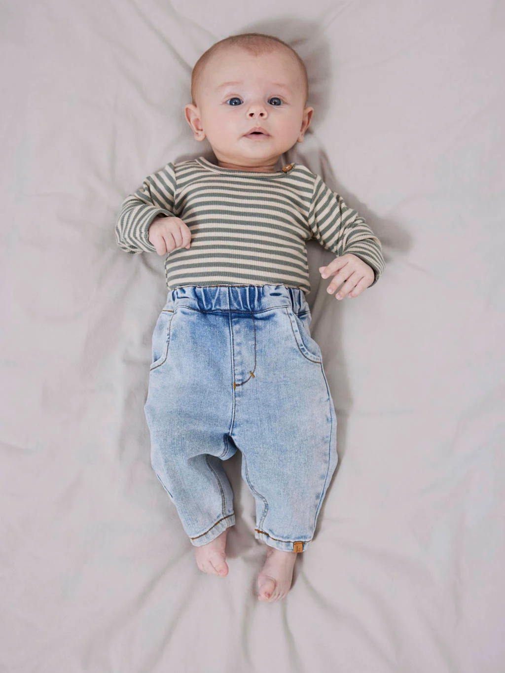 LIL' ATELIER romper NBMGAGO groen/ecru
