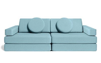 Shappy Play Byggbar Sofa 160x80 cm, Sky Blue