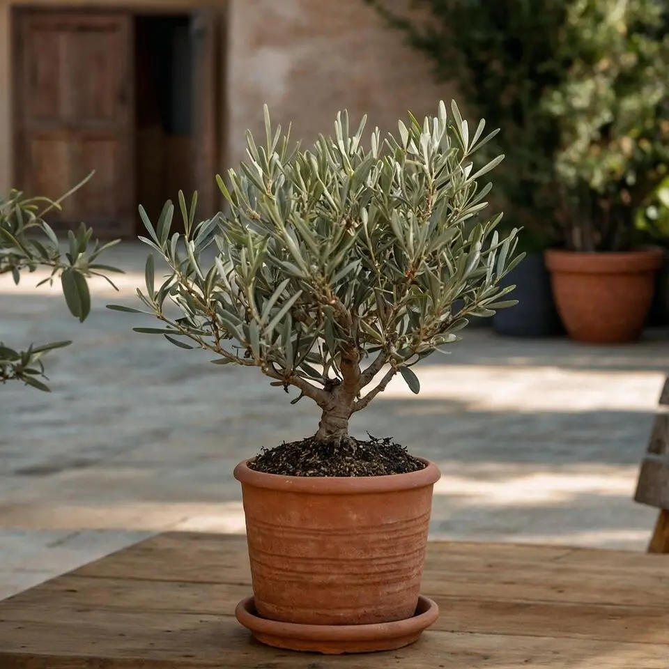 Olijfboom - Olea europaea - Hoogte 30-40cm - ⌀21cm