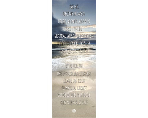 Canvas print Ga je eigen weg II 27x77 cm
