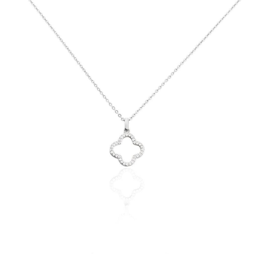Collier Argent Blanc Finnegan Oxydes De Zirconium