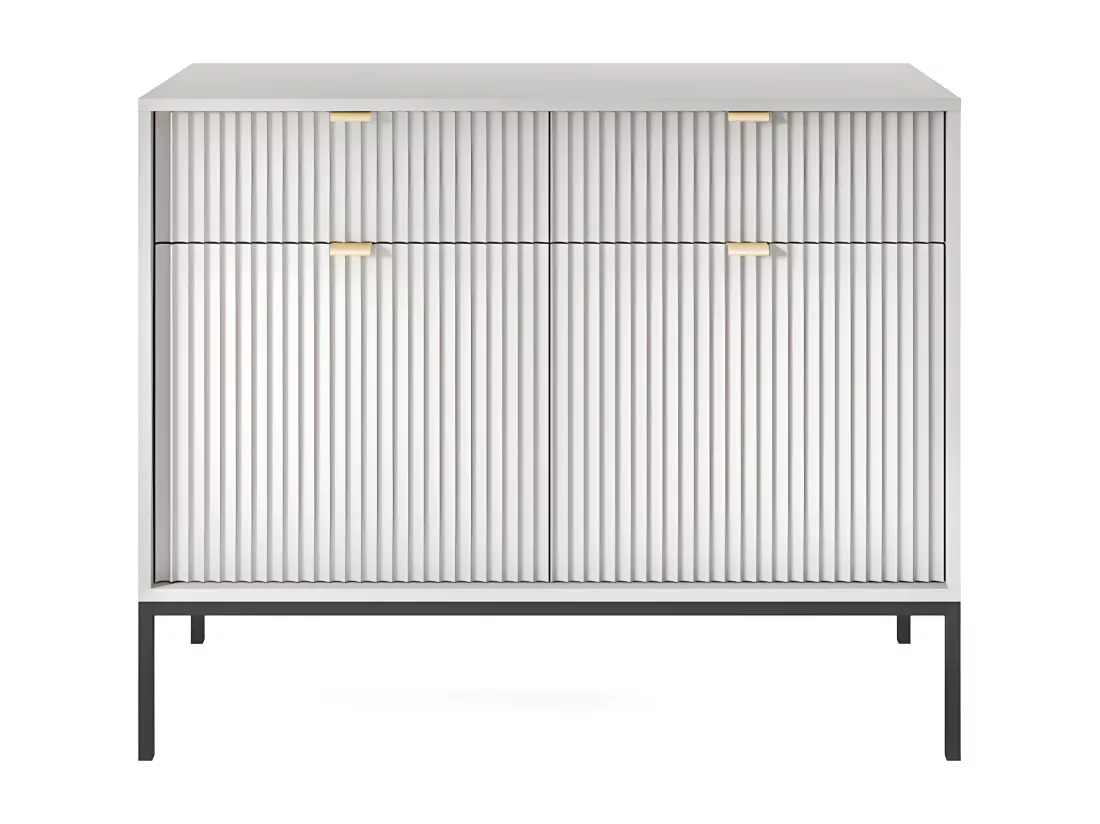 Buffet avec 2 portes et 2 tiroirs - Gris - LIOUBA de Pascal MORABITO