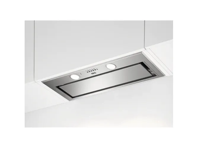 AEG DGE5861HM - Hætte - tag - Niche - bredde: 72.3 cm - dybde: 27.3 cm - udtrækning og recirkulation (-) - rustfrit stål
