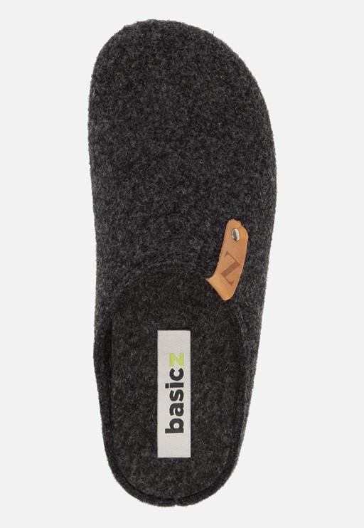 Basicz Pantoffels grijs Vilt 370414