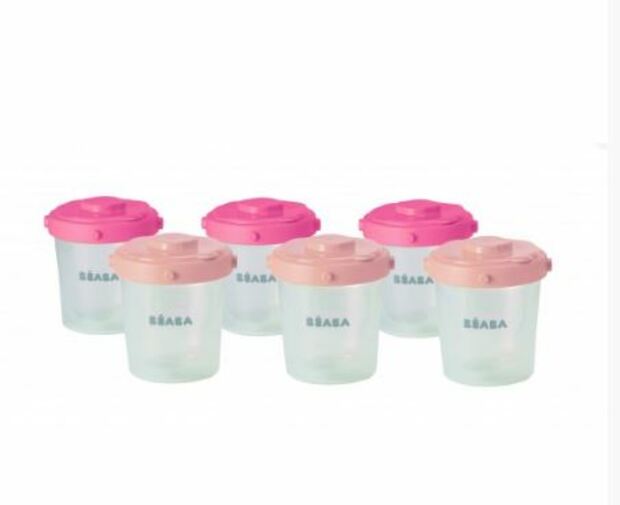Lot de 6 portions clip 2ème âge 200ml - BEABA