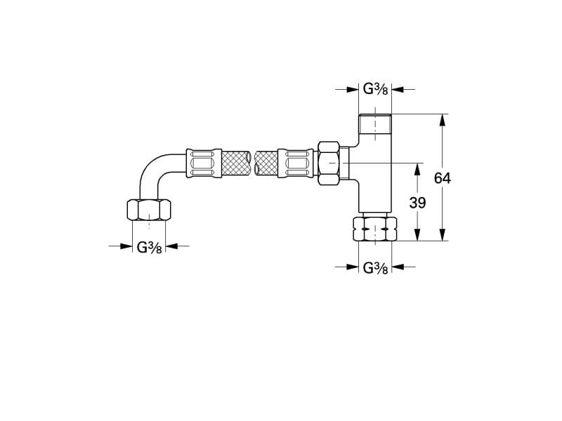GROHE Schlauch 3/8